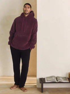Next Burgundy Red Borg Overhead Hoodie Hot