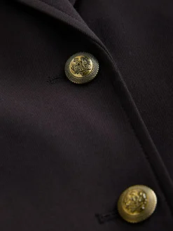 Next Burgundy Red Fitted Single Breasted Blazer Sale