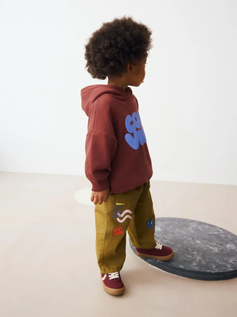 Next Burgundy Red Long Sleeve Printed Hoodie (3mths-7yrs) Best