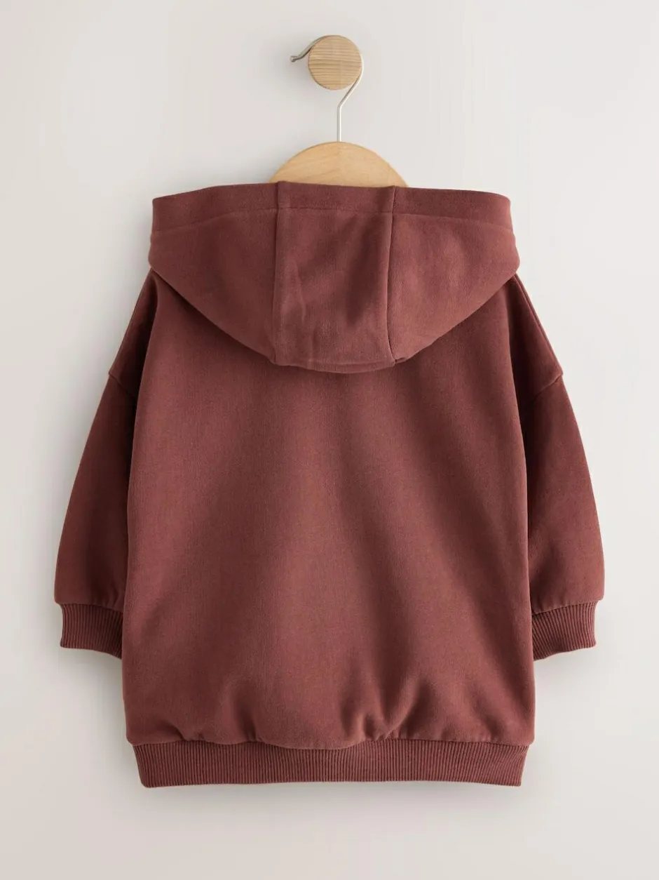 Next Burgundy Red Long Sleeve Printed Hoodie (3mths-7yrs) Best