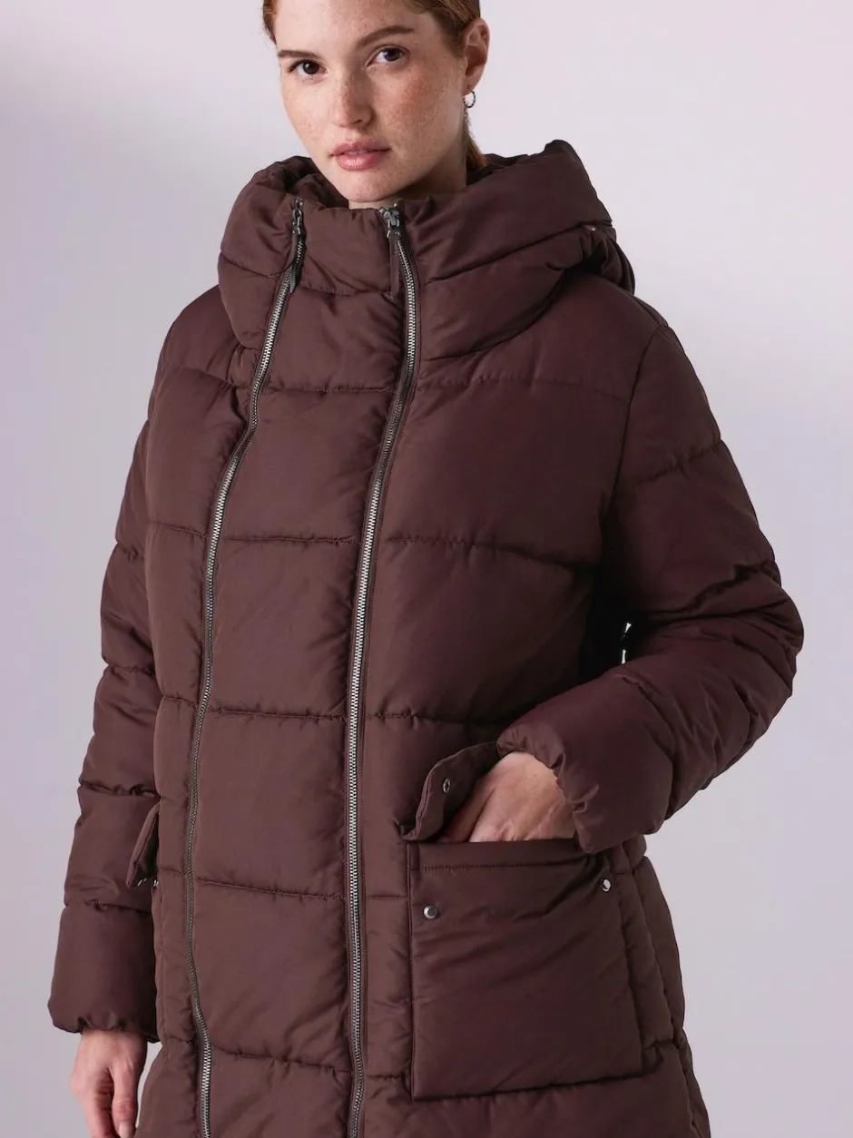 Next Maternity Shower Resistant Coat Burgundy Red Discount