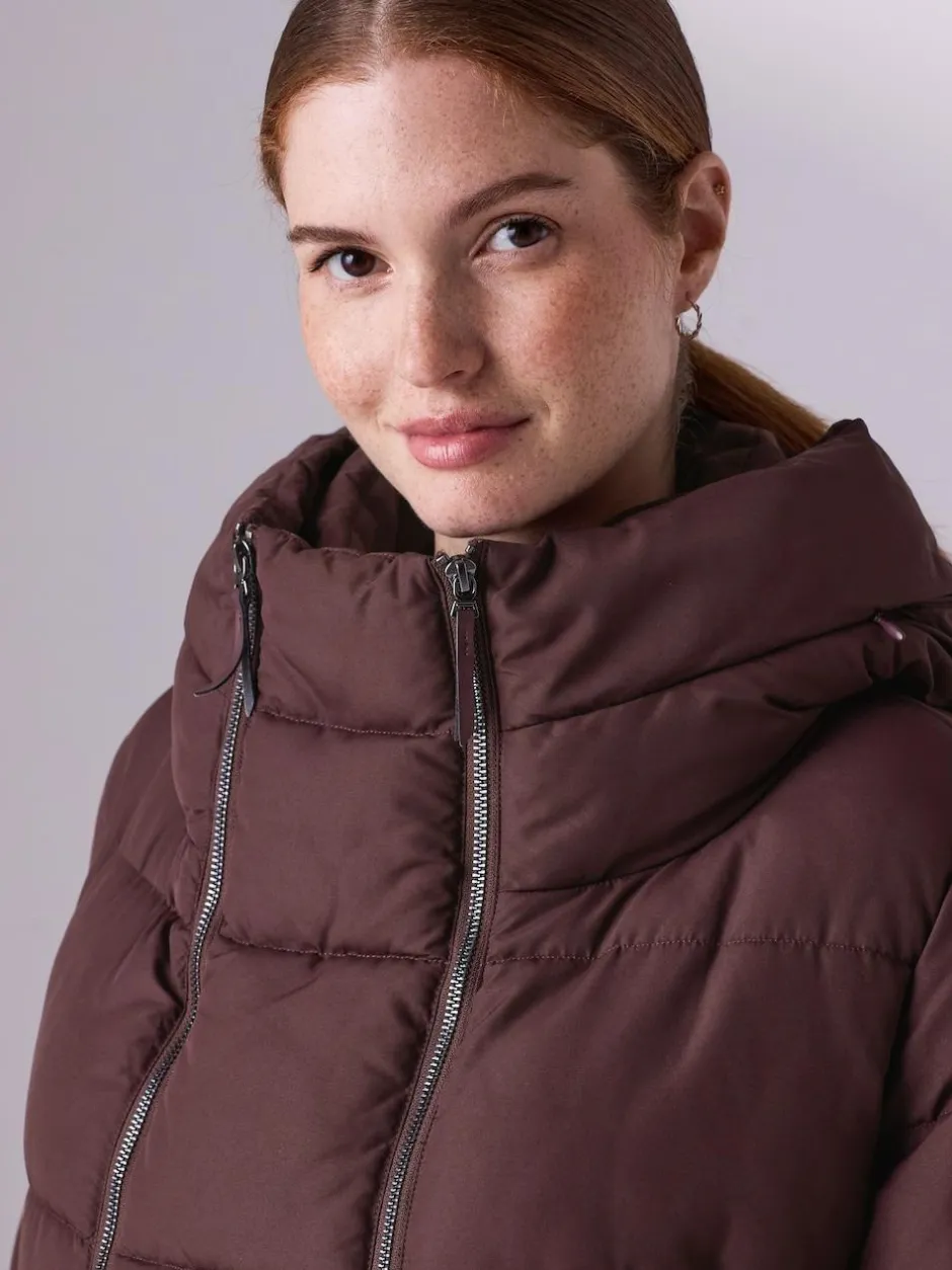 Next Maternity Shower Resistant Coat Burgundy Red Discount