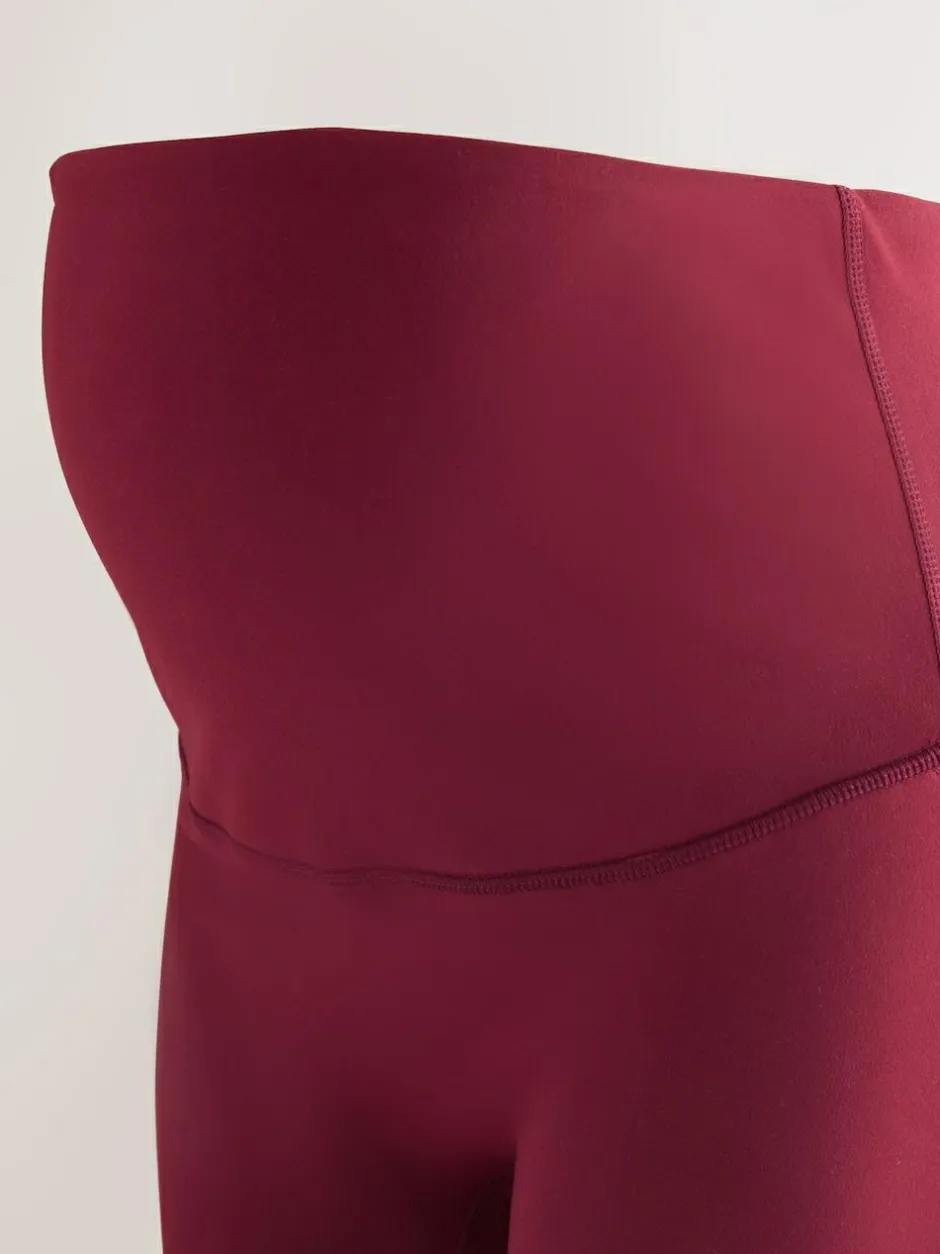 Next Maternity Sports Leggings Burgundy Red Best