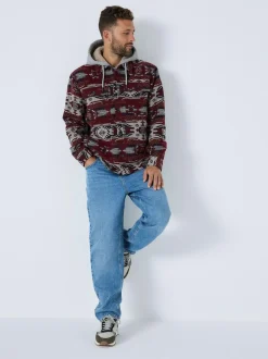 Next Burgundy Red Navajo Style Shacket Hot