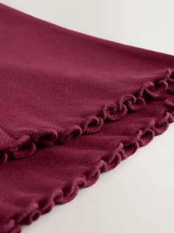 Next Burgundy Red Rib Flare Leggings (3mths-7yrs) Best