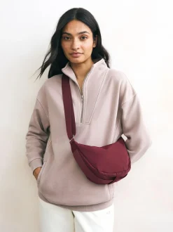 Next Sling Cross Body Bag Burgundy Red Best