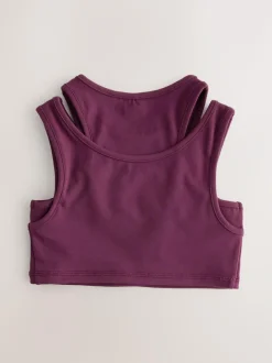 Next Burgundy Red Sports Crop Top (5-16yrs) Online