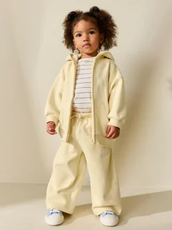 Next Butter Yellow Wide Leg Sweat Joggers (3mths-7yrs) Best
