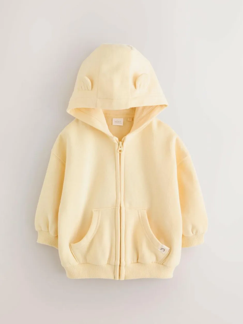 Next Butter Yellow Zip Through Hoodie (3mths-7yrs) New