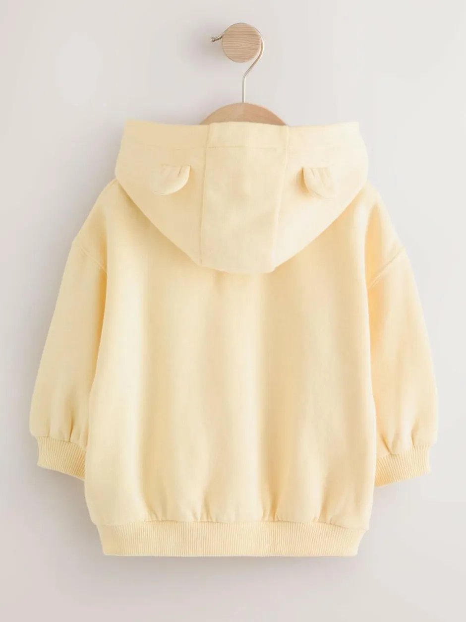 Next Butter Yellow Zip Through Hoodie (3mths-7yrs) New