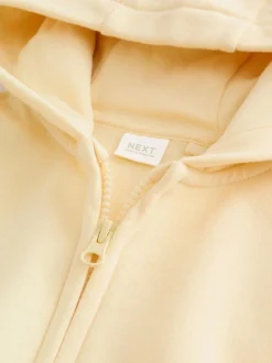 Next Butter Yellow Zip Through Hoodie (3mths-7yrs) New