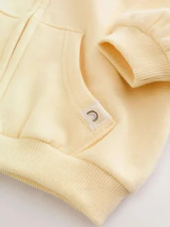 Next Butter Yellow Zip Through Hoodie (3mths-7yrs) New