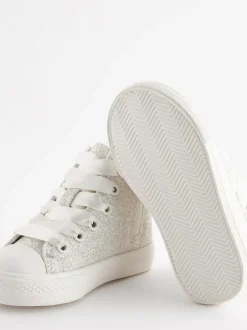 Next High Top Trainers Butterfly Glitter