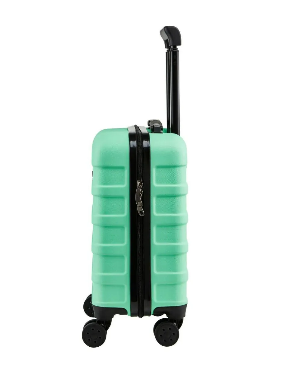 Cabin Max Light Green Anode 30L Underseat Hand Luggage Cabin Case for EasyJet 45x36x20cm New