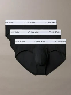 Calvin Klein 3 Pack Briefs - Icon Cotton Stretch Black