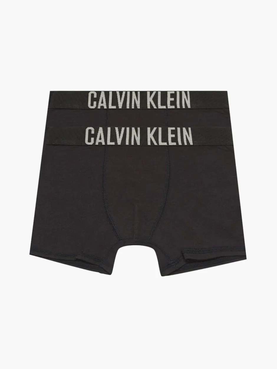 Calvin Klein Intense Power Boys Trunks 2 Pack Black Clearance