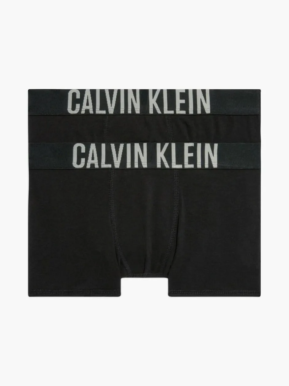 Calvin Klein Intense Power Boys Trunks 2 Pack Black Clearance