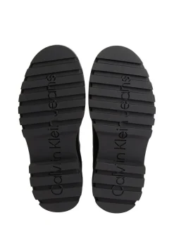 Calvin Klein Black Leather Airfit Lugged Chelsea Boots Best