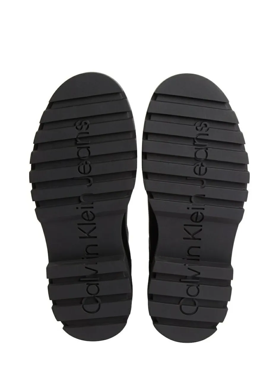 Calvin Klein Black Leather Airfit Lugged Chelsea Boots Best