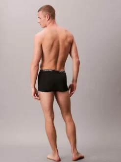Calvin Klein Black Low Rise Microfibre Stretch Trunks 3 Pack Hot
