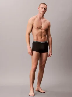 Calvin Klein Black Low Rise Microfibre Stretch Trunks 3 Pack Hot