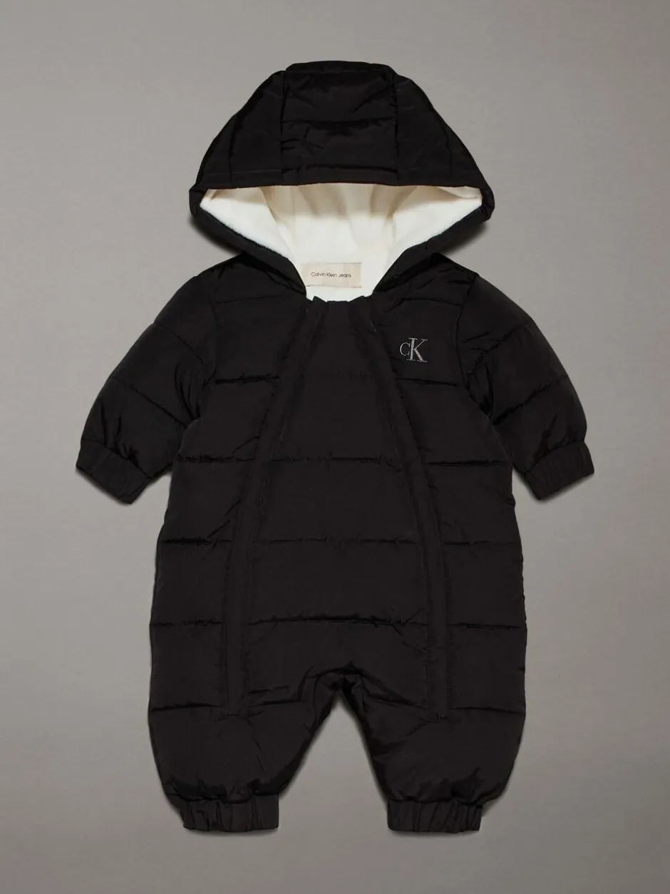 Calvin Klein Black Newborn Padded Winter Suit Discount