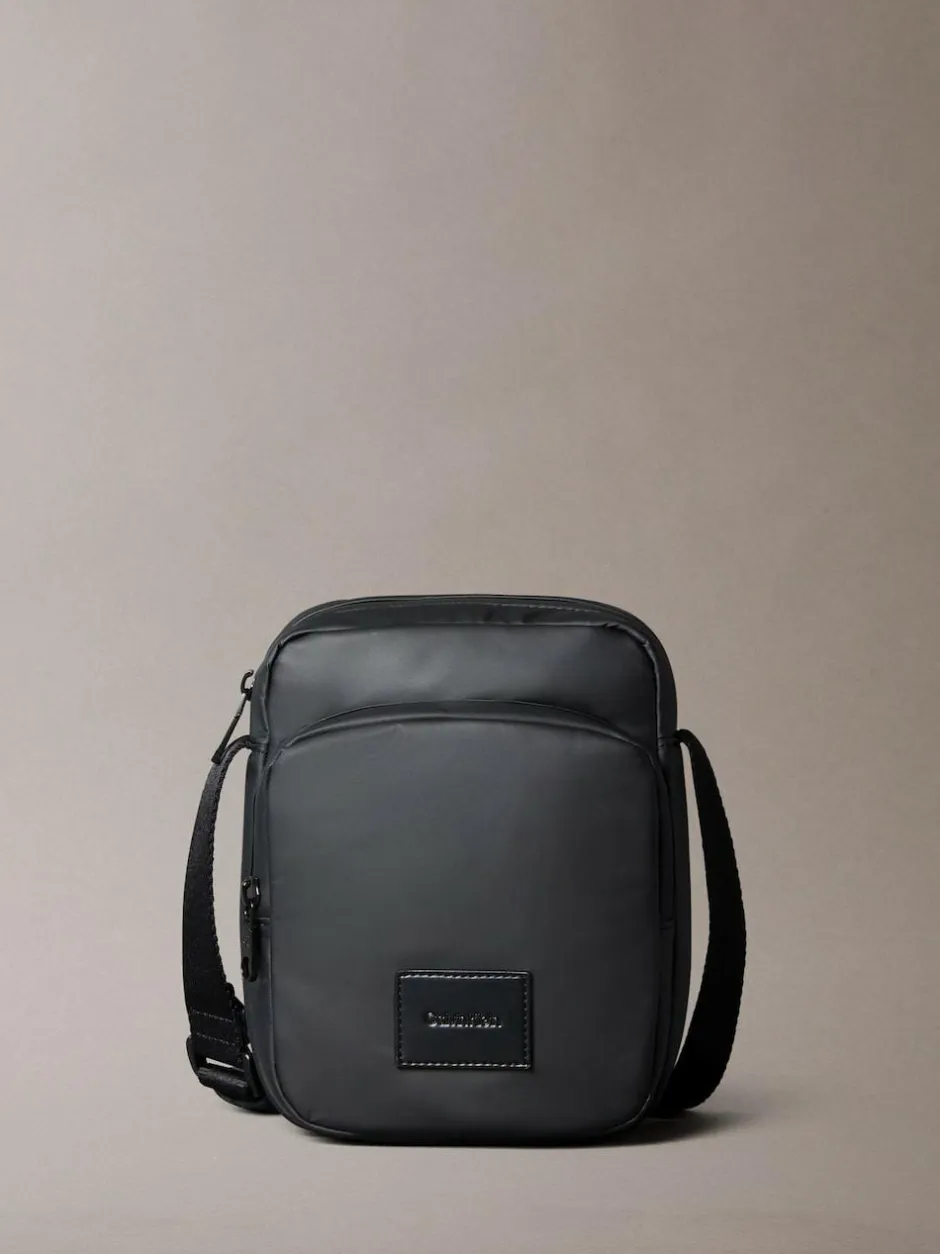 Calvin Klein Black Puffer Utility Reporter Bag Sale