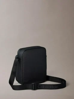 Calvin Klein Black Puffer Utility Reporter Bag Sale
