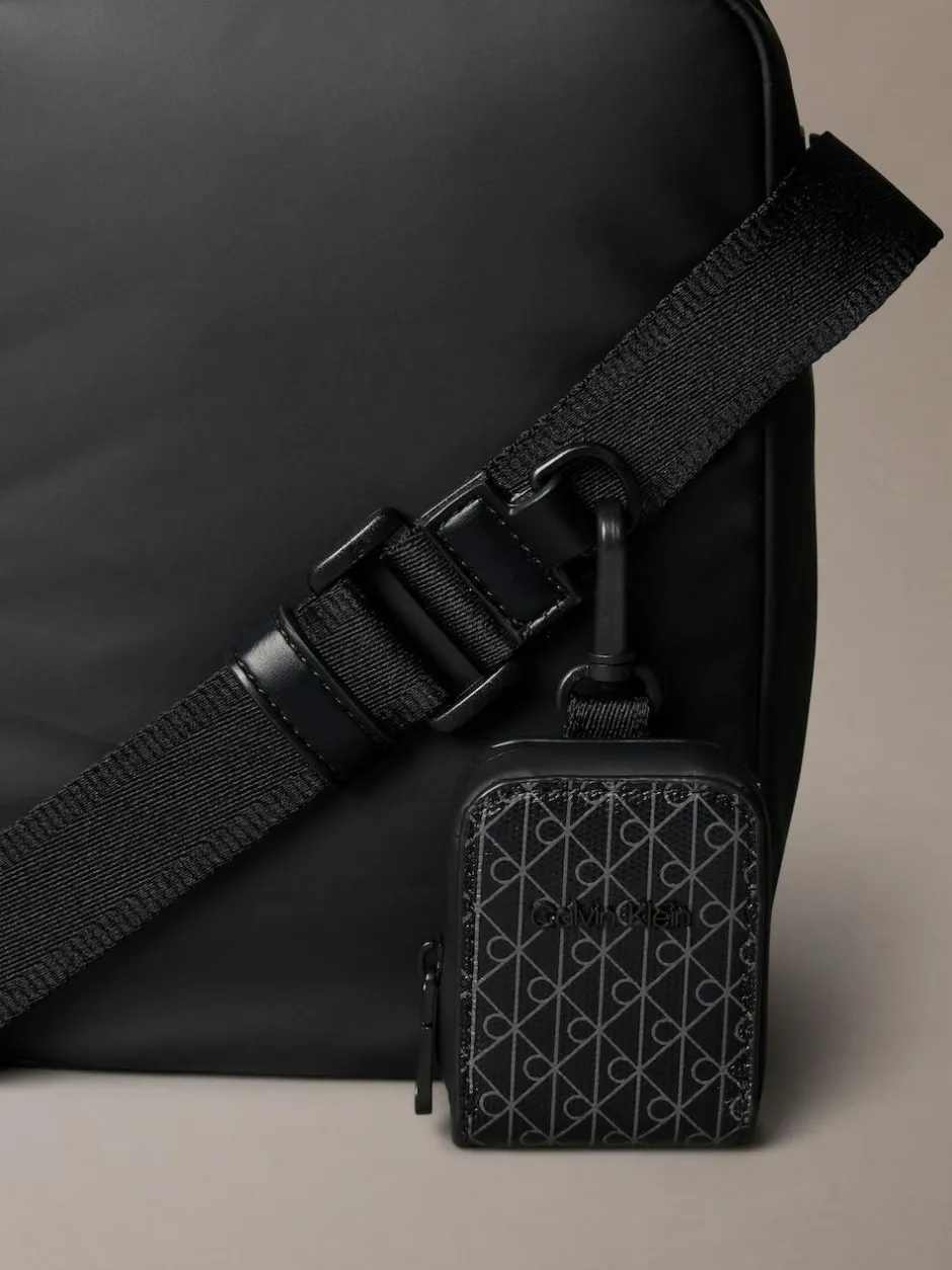 Calvin Klein Black Puffer Utility Reporter Bag Sale