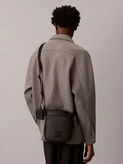 Calvin Klein Black Puffer Utility Reporter Bag Sale