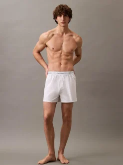 Calvin Klein Black/White/Grey 3 Pack Slim Fit Boxers - Icon Cotton Stretch Sale