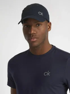 Calvin Klein Golf 100% Cotton Twill Black Caps Blue Sale
