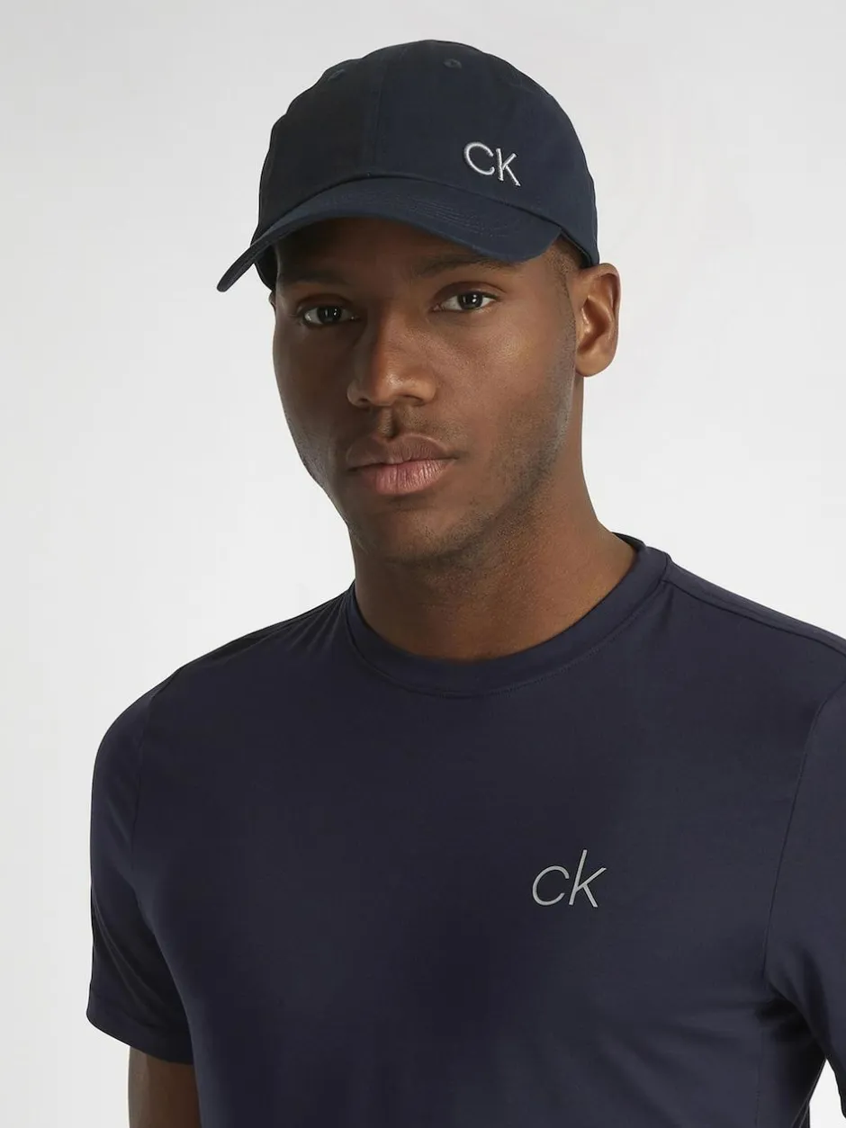 Calvin Klein Golf 100% Cotton Twill Black Caps Blue Sale