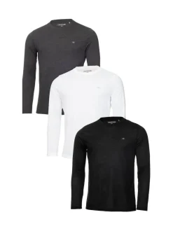 Calvin Klein Golf Assorted Long Sleeve T-Shirts 3 Pack Black Online