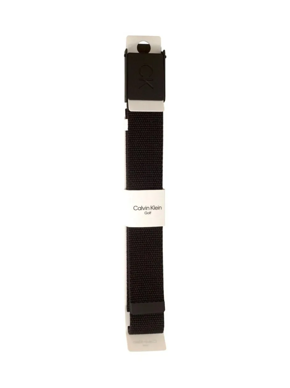 Calvin Klein Golf Monogram Buckle Belt Black Hot