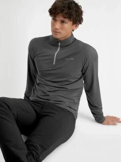 Calvin Klein Golf Newport Quarter Zip Sweatshirt Grey Sale