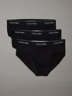 Calvin Klein 3 Pack Briefs - Icon Cotton Stretch Tonal Black/Tonal Black/Tonal Black Hot