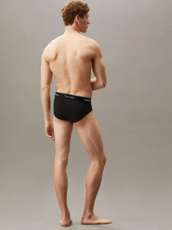 Calvin Klein 3 Pack Briefs - Icon Cotton Stretch Tonal Black/Tonal Black/Tonal Black Hot