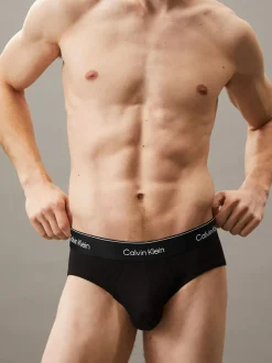 Calvin Klein 3 Pack Briefs - Icon Cotton Stretch Tonal Black/Tonal Black/Tonal Black Hot