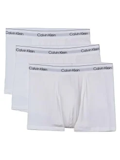 Calvin Klein Icon Cotton Stretch Boxer Trunks 3 Pack White Clearance