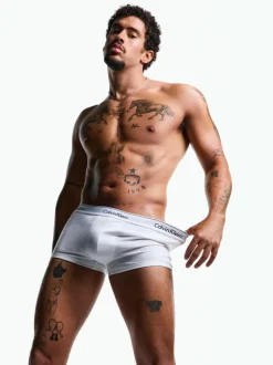 Calvin Klein Icon Cotton Stretch Boxer Trunks 3 Pack White Clearance