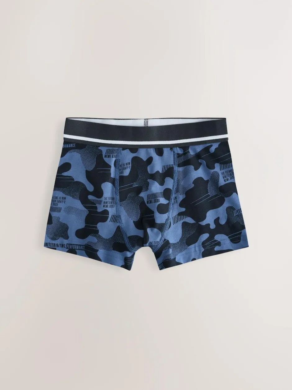 Next Boxers 7 Pack (3-16yrs) Camouflage Print Discount