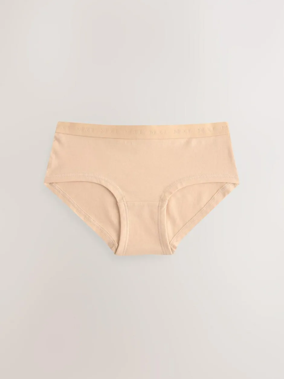Next Hipster Briefs 5 Pack (5-16yrs) Caramel Nude Hot