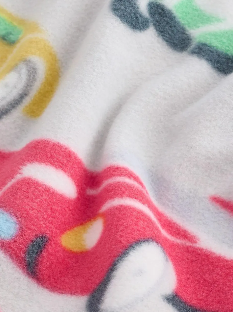 Next Cath Kidson Red/Ecru White Cars Single Cosy Fleece Pyjamas Sale
