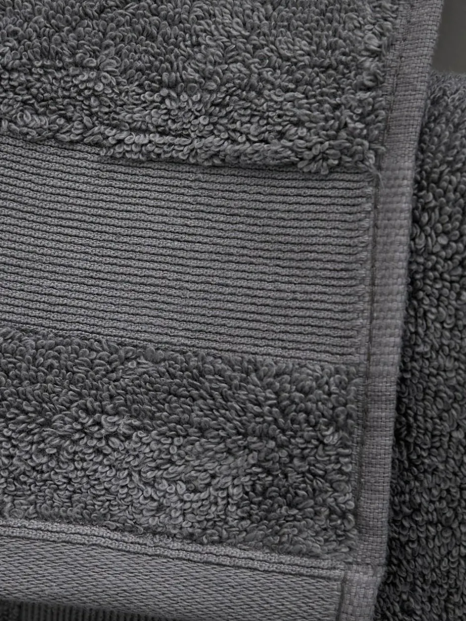 Catherine Lansfield 6 Piece Anti-Bacterial Towel Bales Grey Discount
