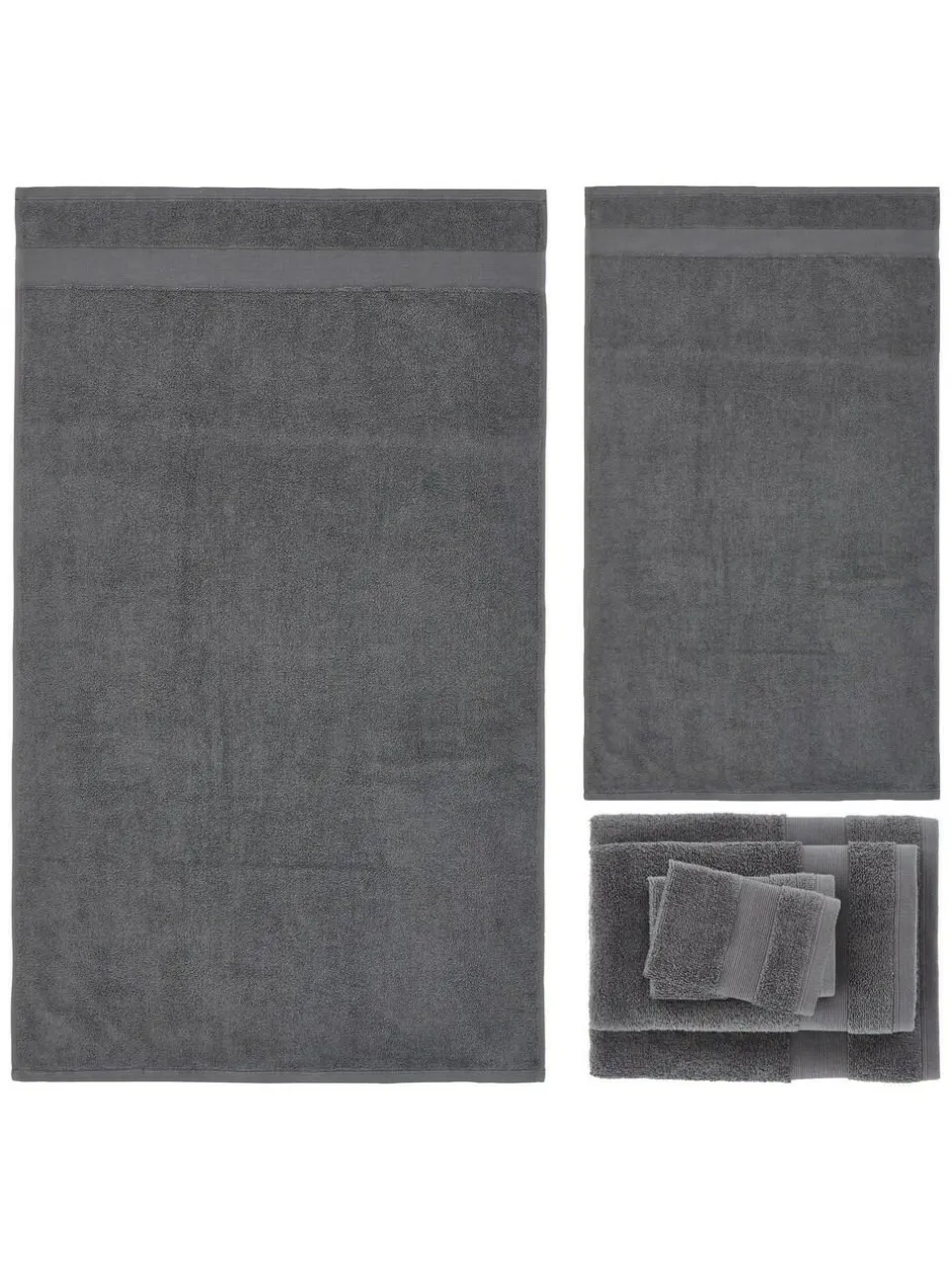 Catherine Lansfield 6 Piece Anti-Bacterial Towel Bales Grey Discount