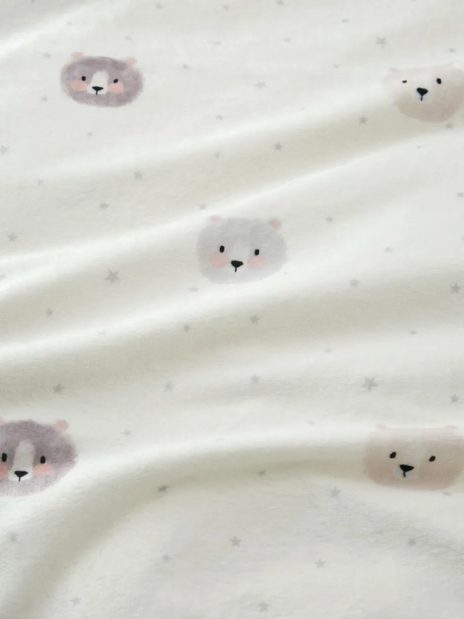 Catherine Lansfield Natural Cosy Bear So Soft Duvet Cover Set Hot