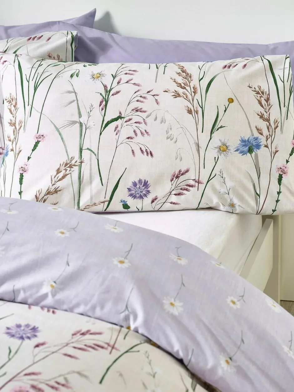 Catherine Lansfield Purple Grasmere Floral Reversible Duvet Cover Set Best