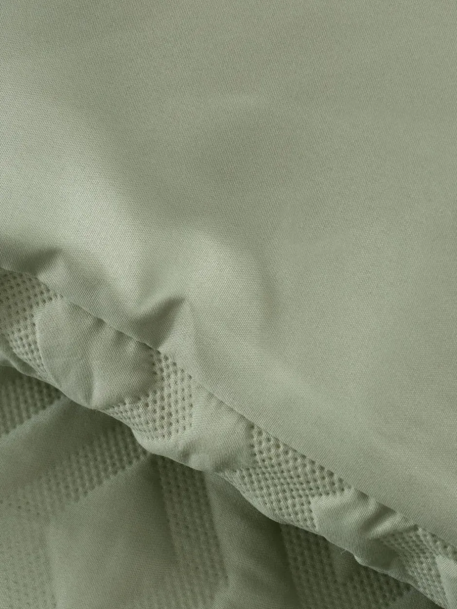 Catherine Lansfield Jacob Geo Soft Touch Non-Iron Duvet Cover Set Sage Green Clearance