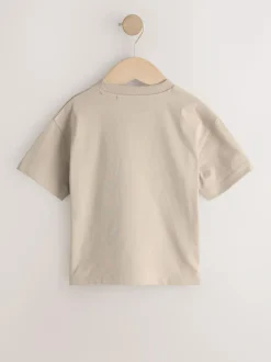 Next Cement Smile Short Sleeve Small Graphic T-Shirt (3mths-7yrs) New
